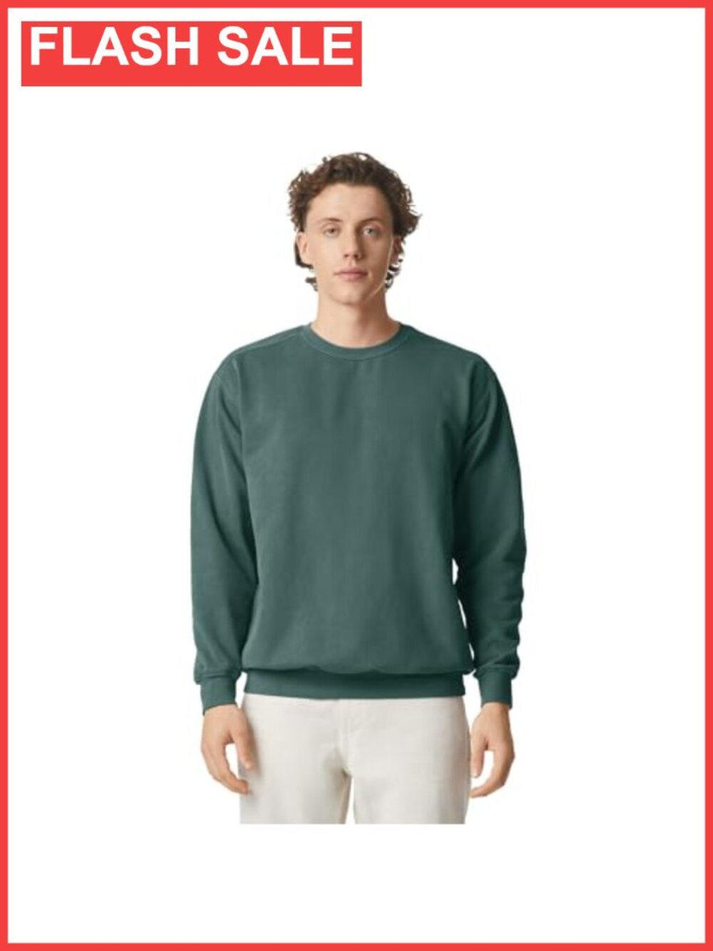 Comfort Colors Crewneck Sweatshirt Mens Relaxed Fit Pullover